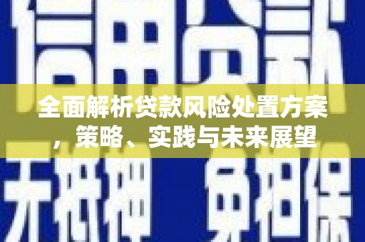 茂名全面解析贷款风险处置方案，策略、实践与未来展望