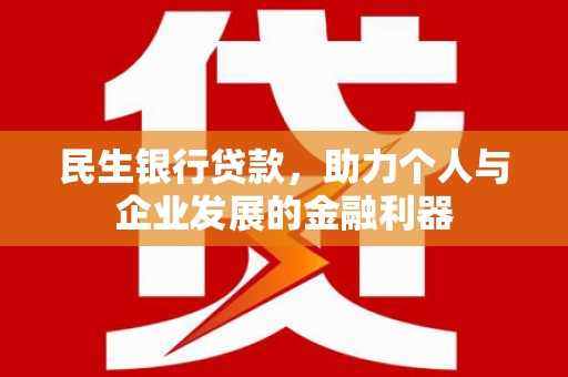 茂名民生银行贷款，助力个人与企业发展的金融利器