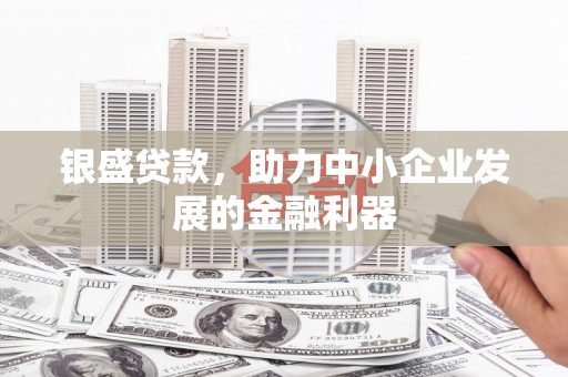 茂名银盛贷款，助力中小企业发展的金融利器